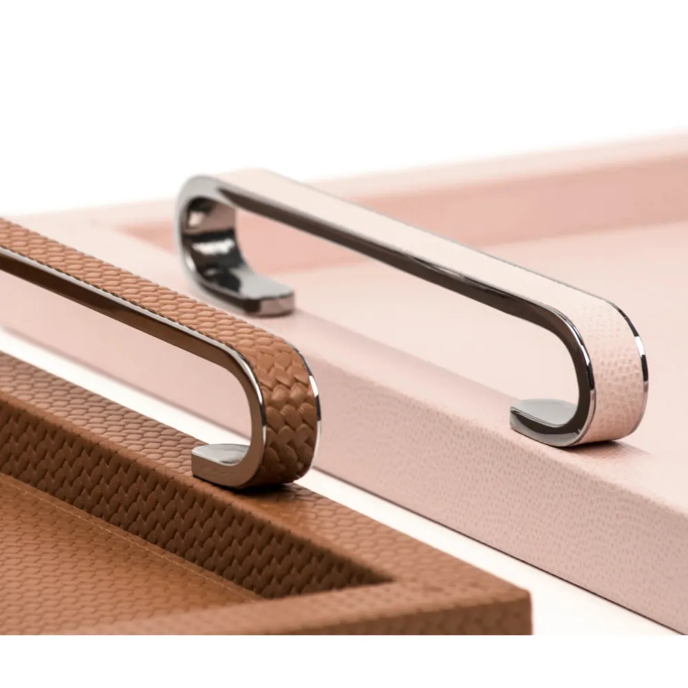 Leather Covered Wooden Tray