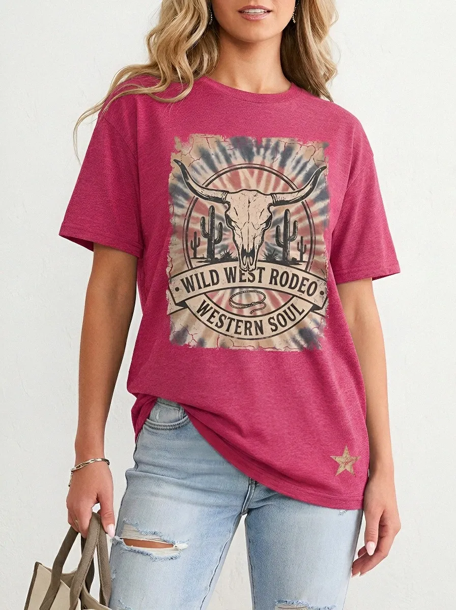 Western Rodeo Cow T-Shirt