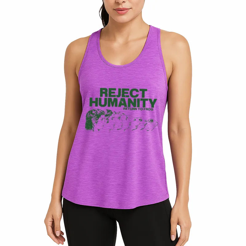 Reject Humanity Meme Athletic Tank