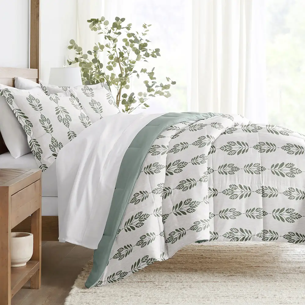 Leaves Reversible Down Alternative Comforter Set