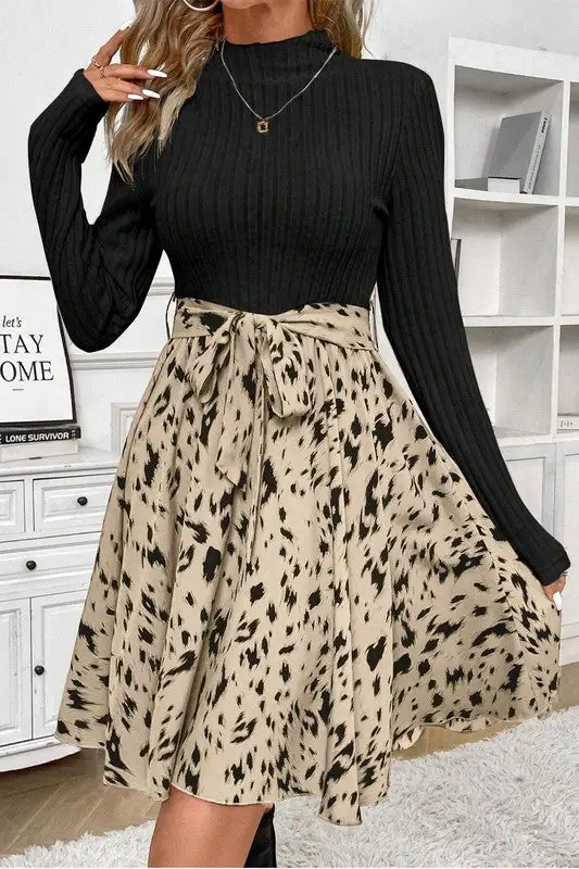 Ribbed Midi Dress
