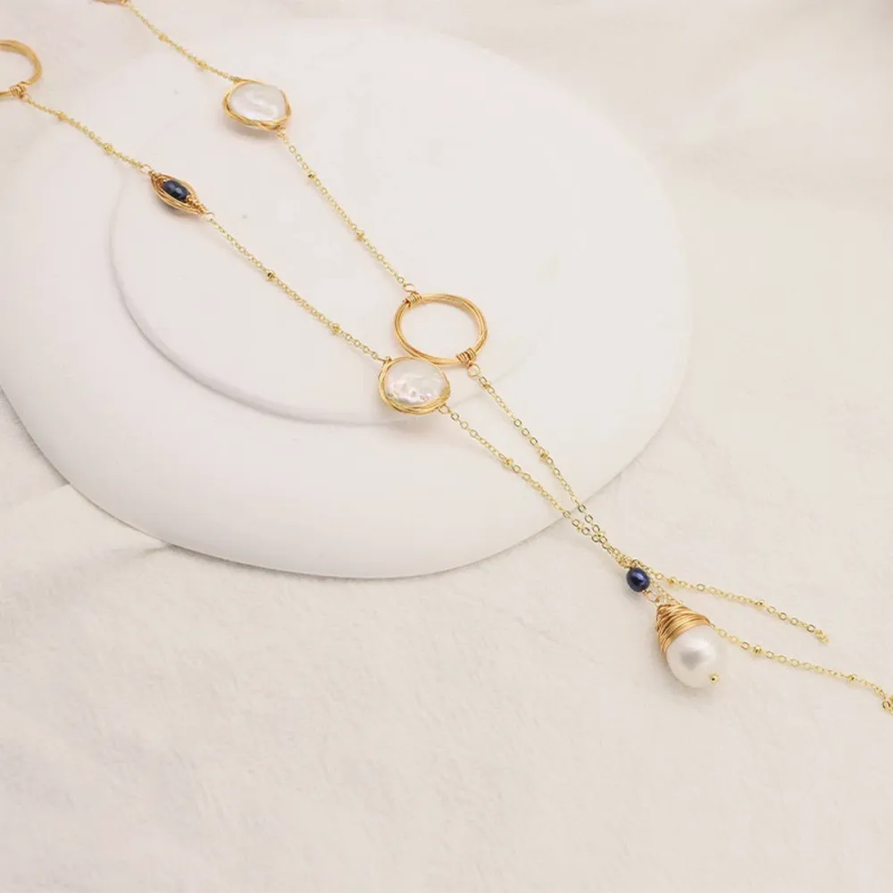 Charm Pearl Necklace