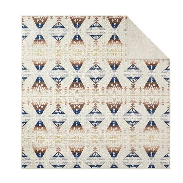 Traditional Quilted Diamond Quilt Set