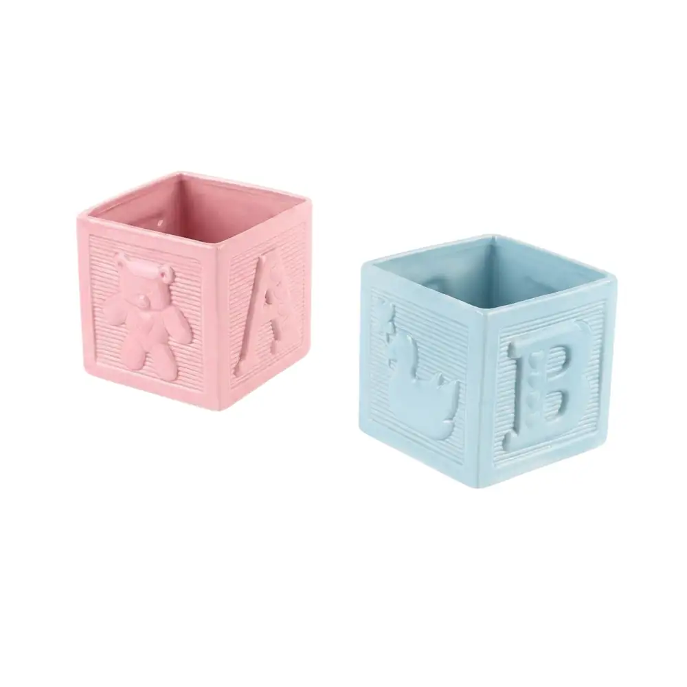 Block Ceramic Planter