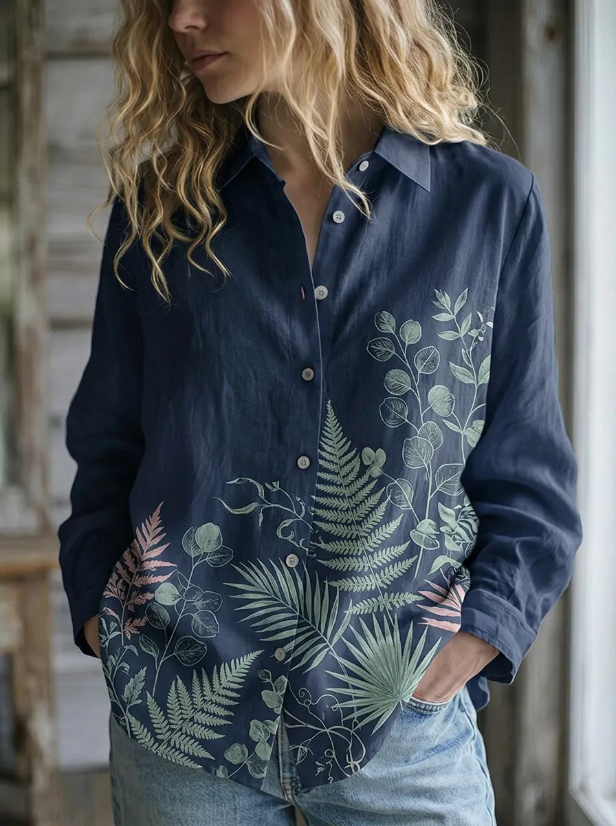 Botanical Nature Lover Casual Shirt Classic