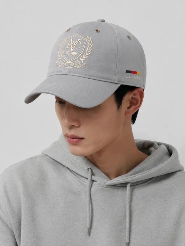 Unisex Club Fans Soccer Lover RC Crest Embroidered Baseball Cap