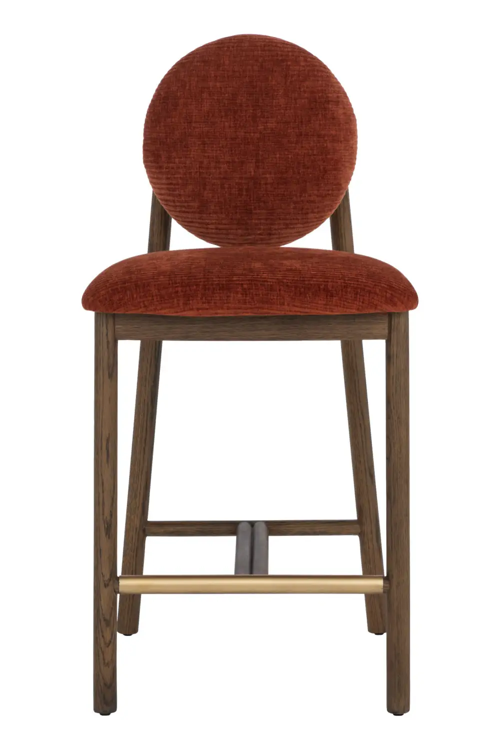 Rounded-Back Counter Stool