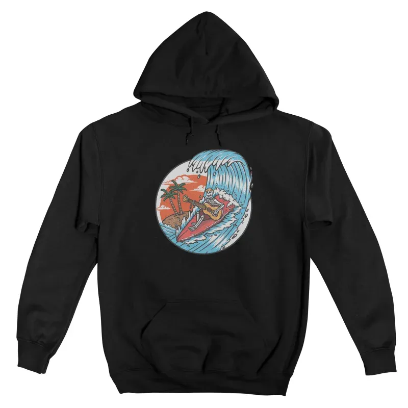 Men's Casual Art-Patterned Printed Long-Sleeved Hooded Sweatshirt
