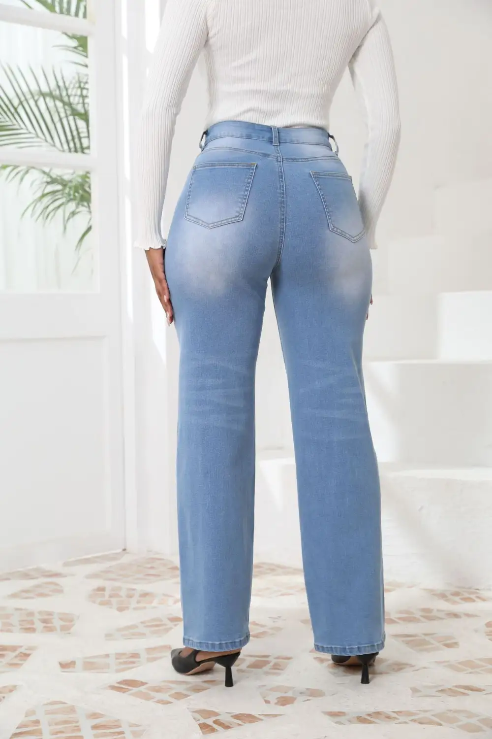 Retro Straight Loose Casual Jeans