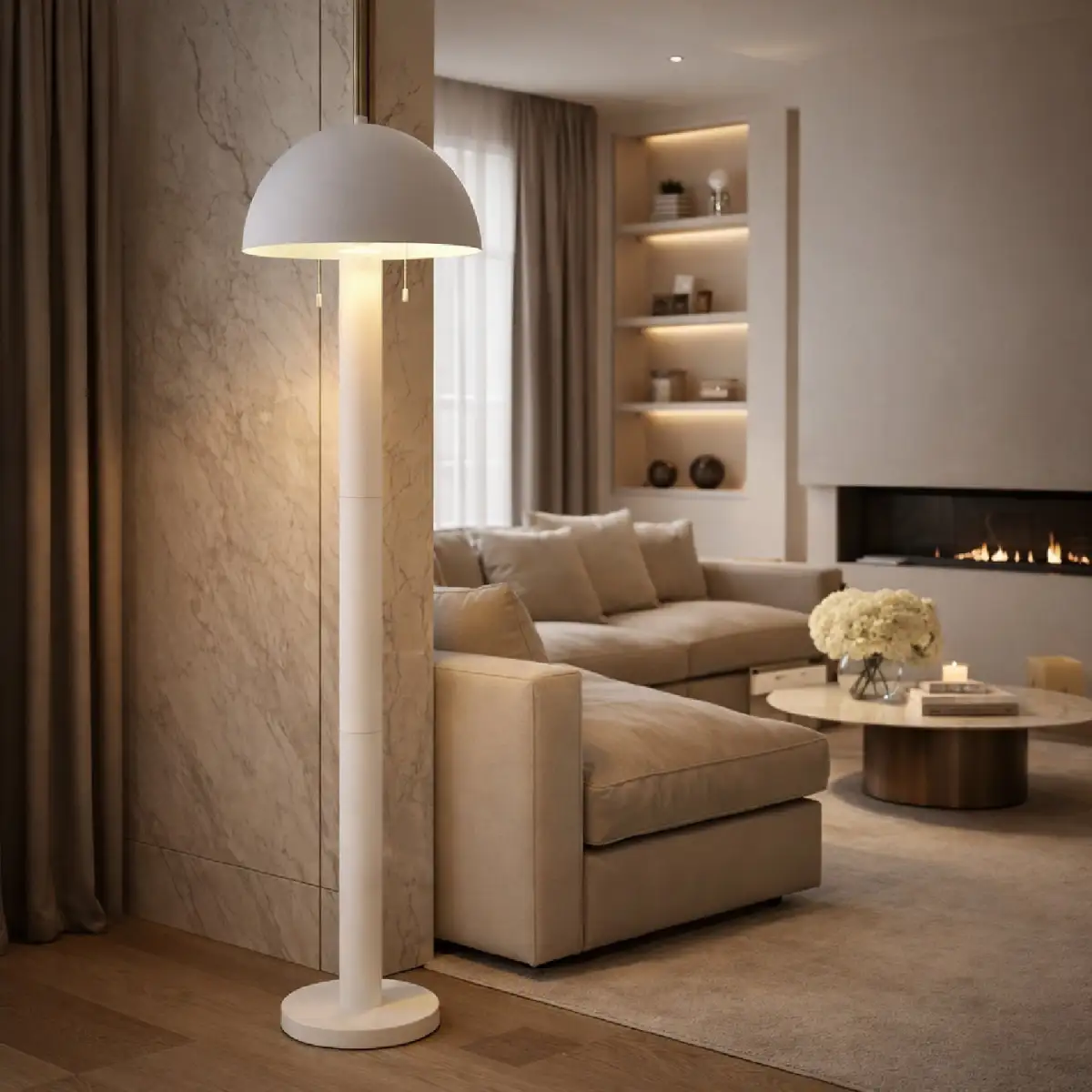 Metal Dome Floor Lamp