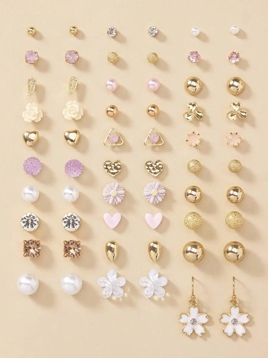 Sleek Mixed Style Earrings