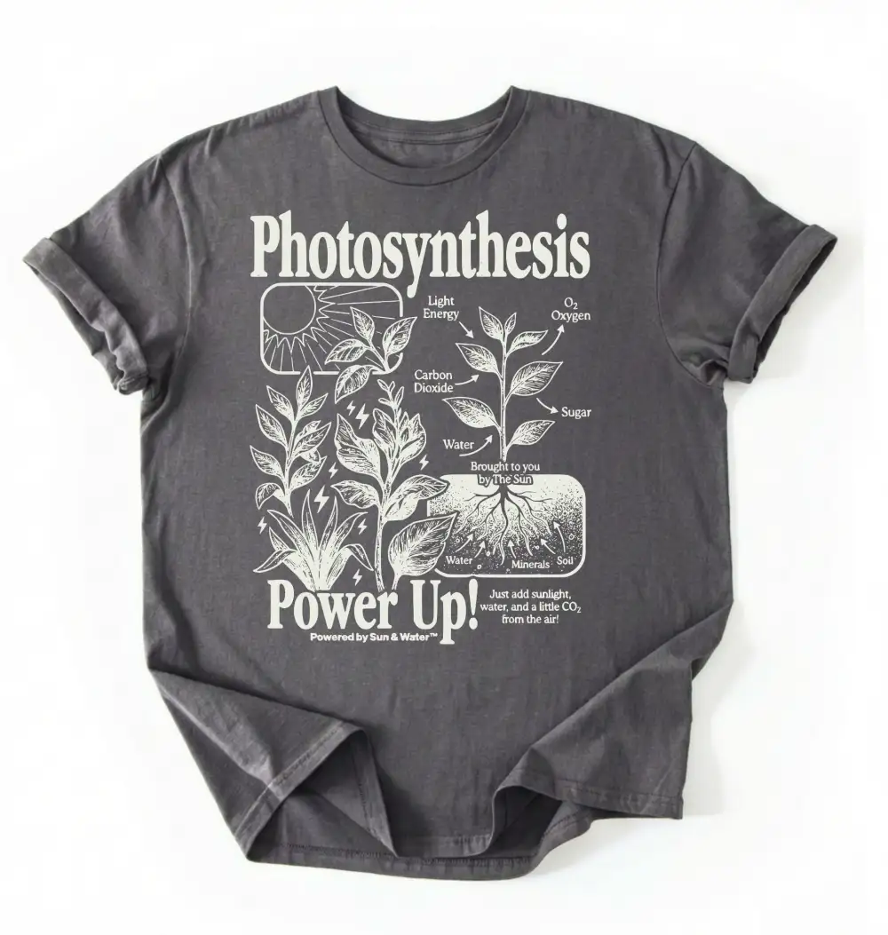 Photosynthesis Plant Graphic Cotton Tee