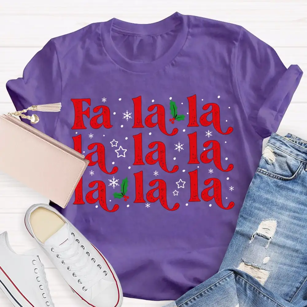 Musical Notes And Snowflakes Christmas Music T-Shirt