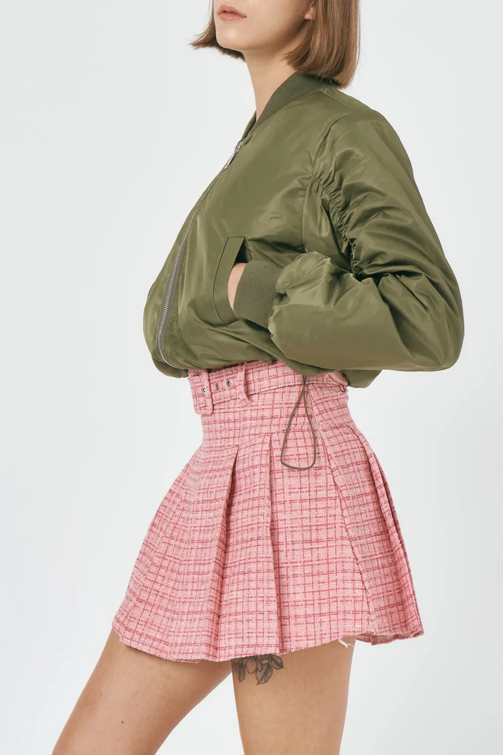 Ruched Sleeve Jacket