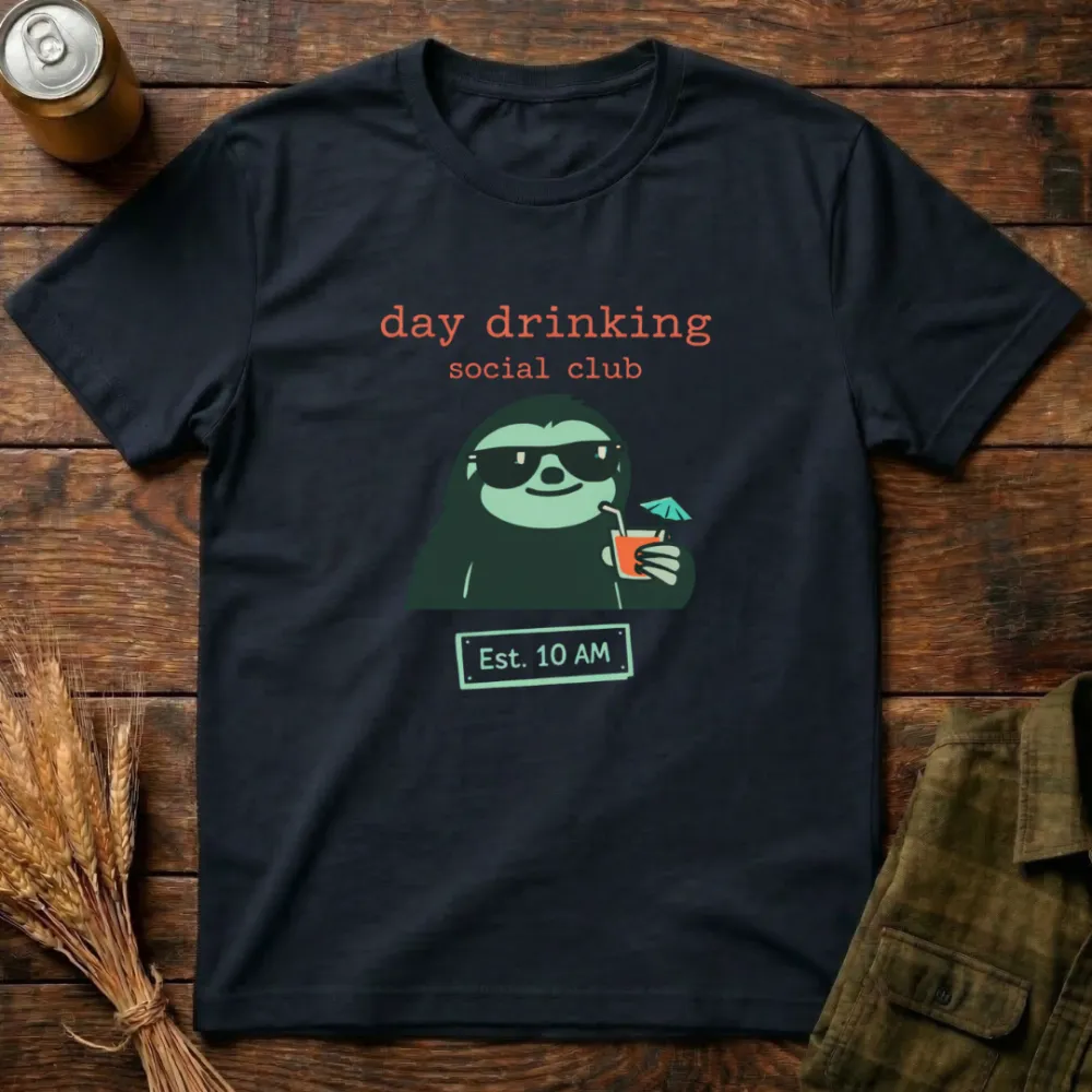 Social Drinking Social Hub Graphic Cotton T-Shirt