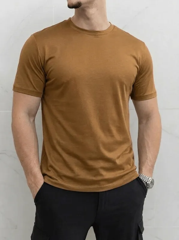 Brown Clean Fit T-Shirt