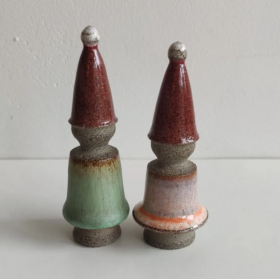 Handcrafted Ceramic Gnome Ornament