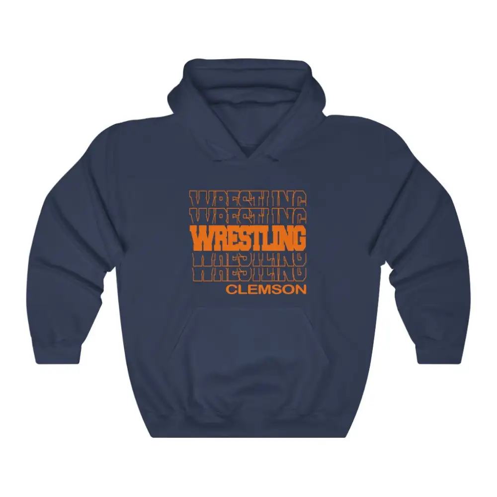 Varsity Wrestling Stacked Letter Hoodie