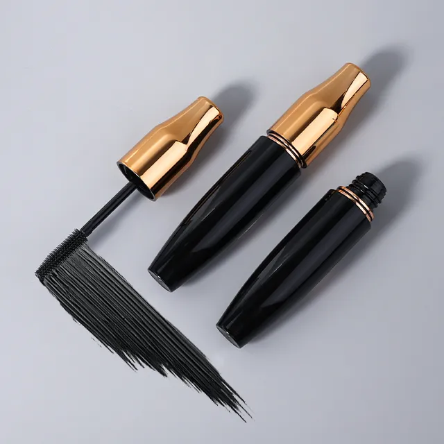 Gold Tube Long Lasting Thick Black Color Mascara  Lengthening Eyelash Curling Makeup Mascara