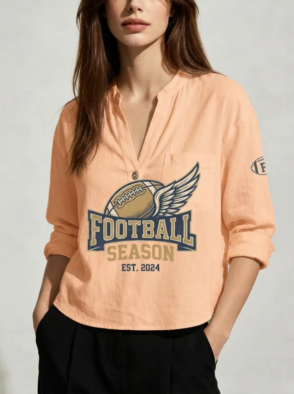 Football Graphic Casual T-Shirt
