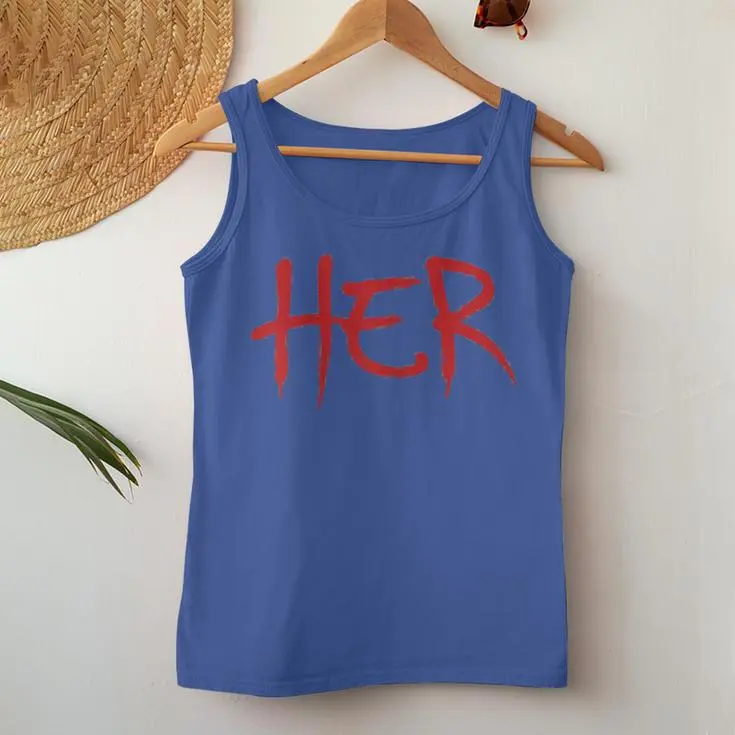 Bold Red Graphic Women Tank Top