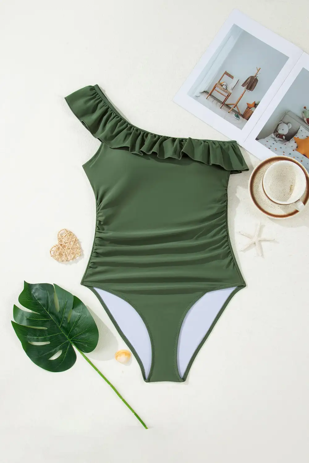 Ruffle One Piece Swimsuit