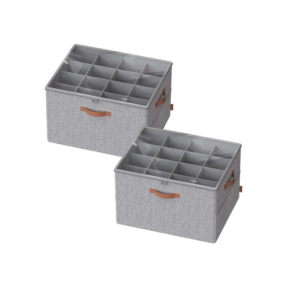 Foldable Adjustable Divider Fabric Shoe Storage Box