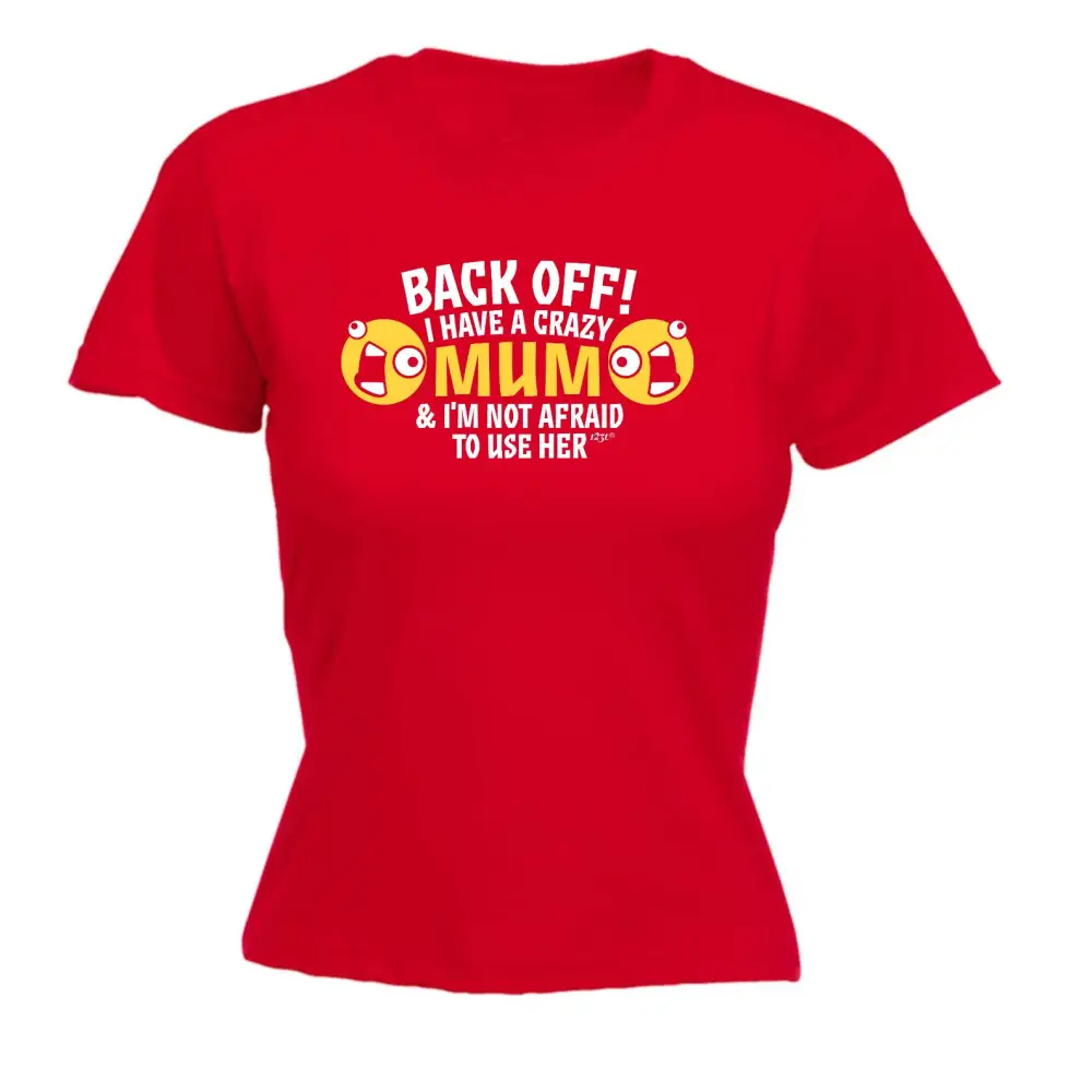 Crazy Mom Graphic Fitted Tee