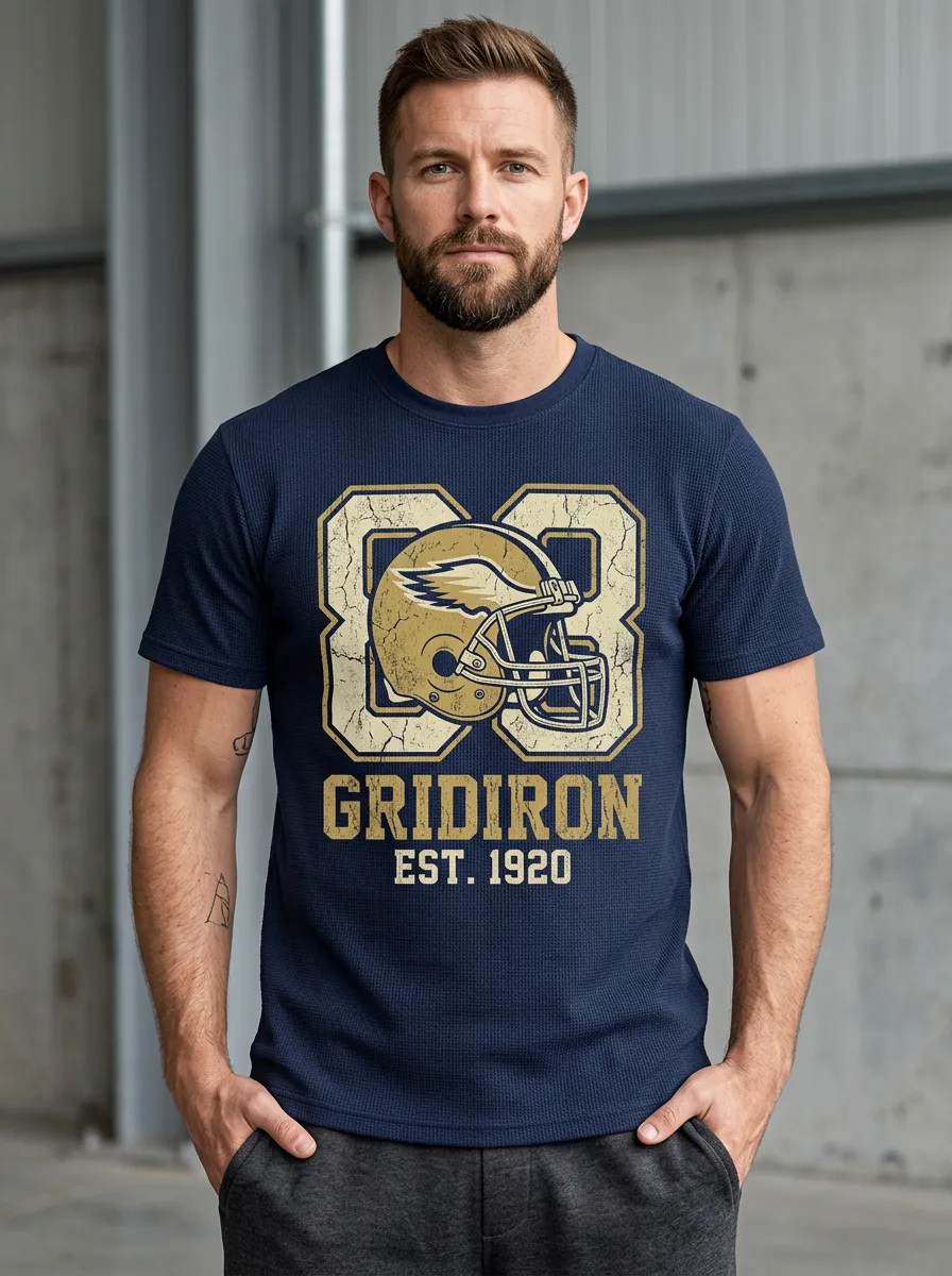 Men's Gridiron Helmet Est T-Shirt
