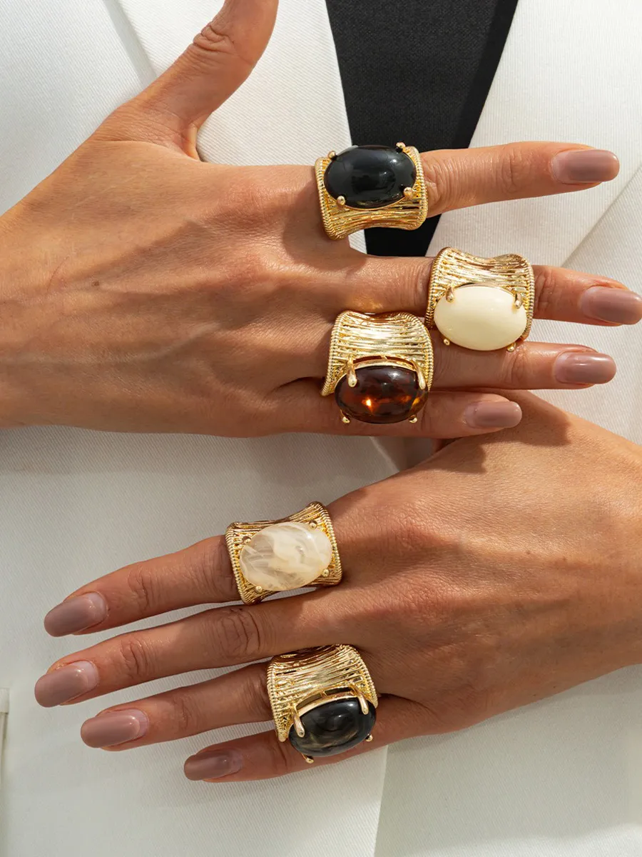 Isla Resin Gemstone Ring