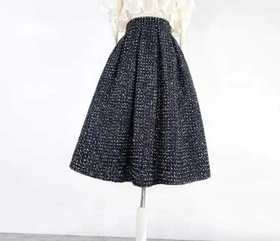 Neat Carry Everyday Casual Wool Skirt