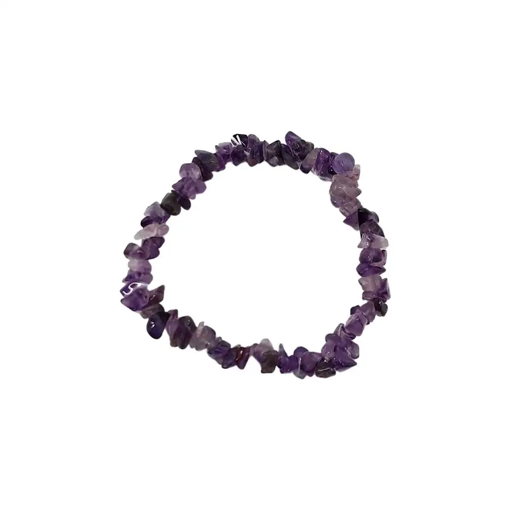 Chip-Stone Stretch Gemstone Crystal Bracelet