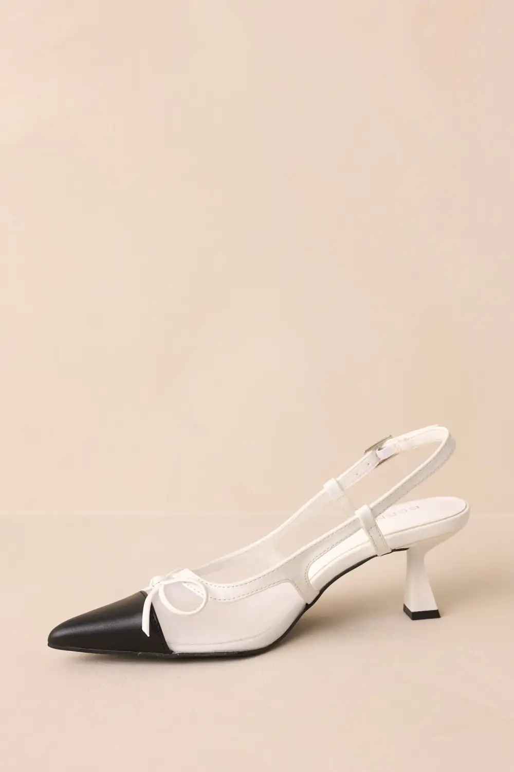 White High Heels With Bow
