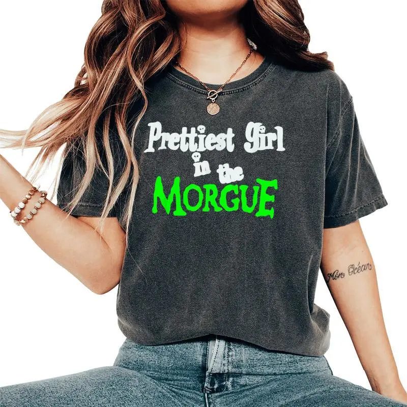 Prettiest Girl In The Morgue Gothic Y2k Women's Oversized Comfort T-Shirt