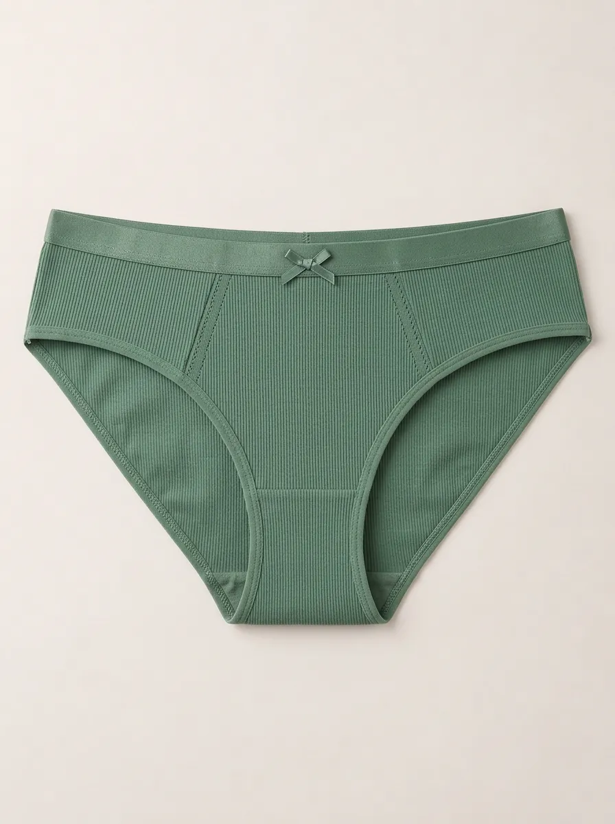 Women's Everyday Ribbed Bow Detail Panties