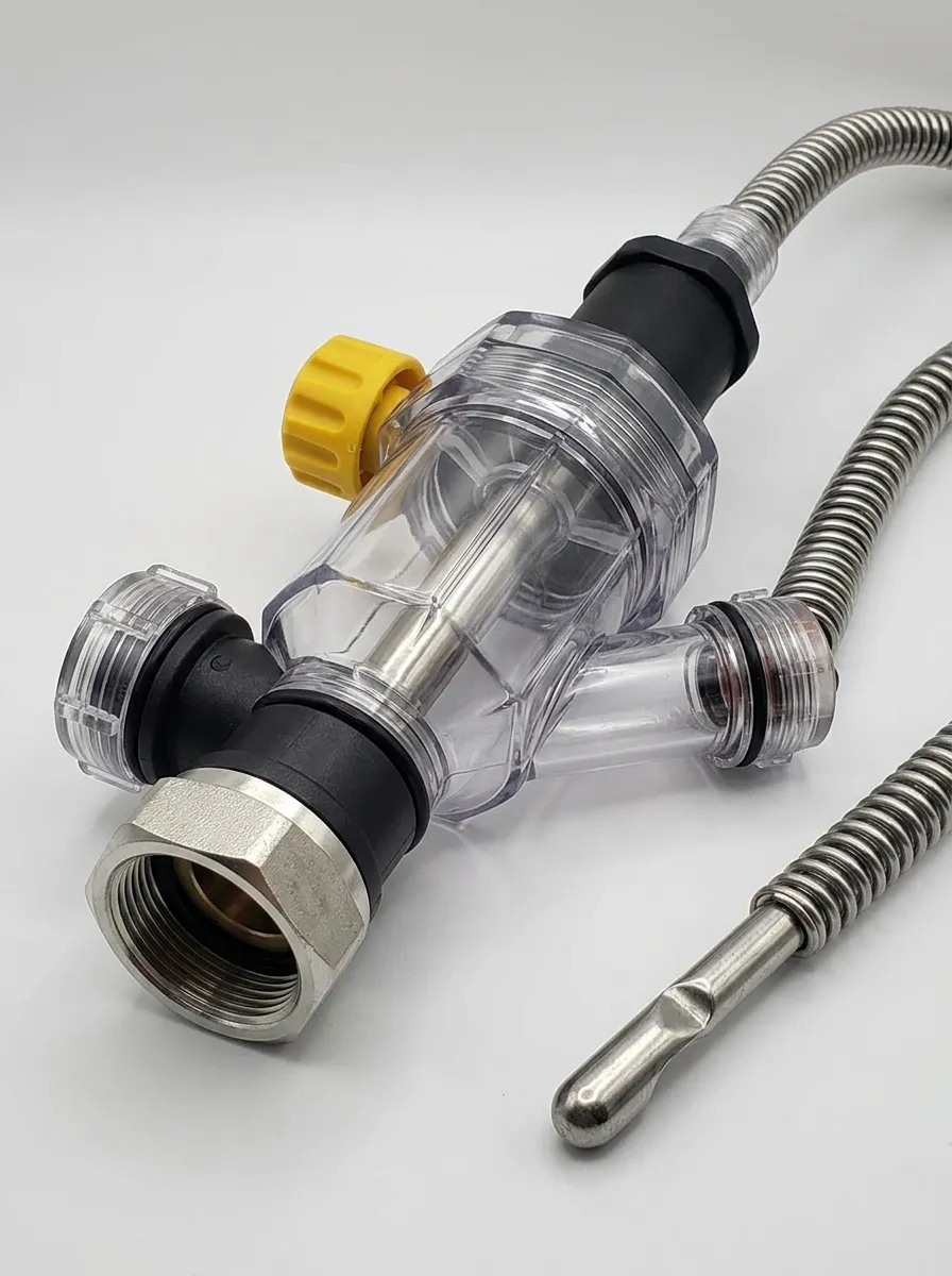 Water Heater Flush Filter System with Braided Hose
