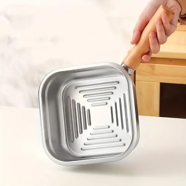 Square Frying Pot with Basket
