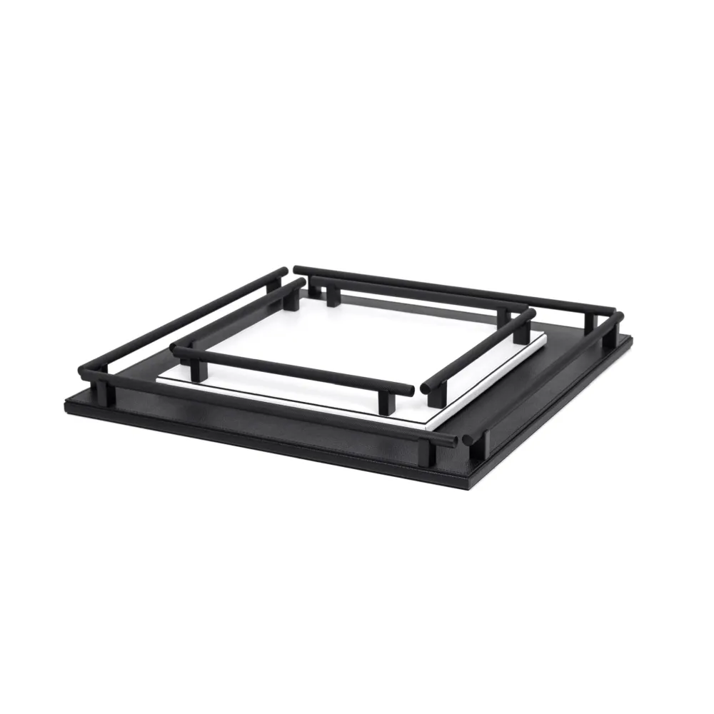 Square Leather Tray