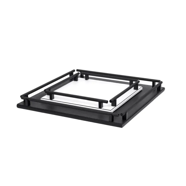 Square Leather Tray