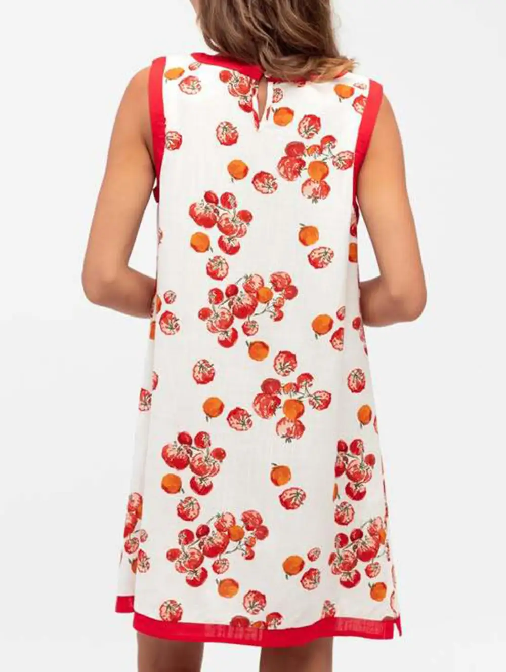 Print Sleeveless Mini Dress