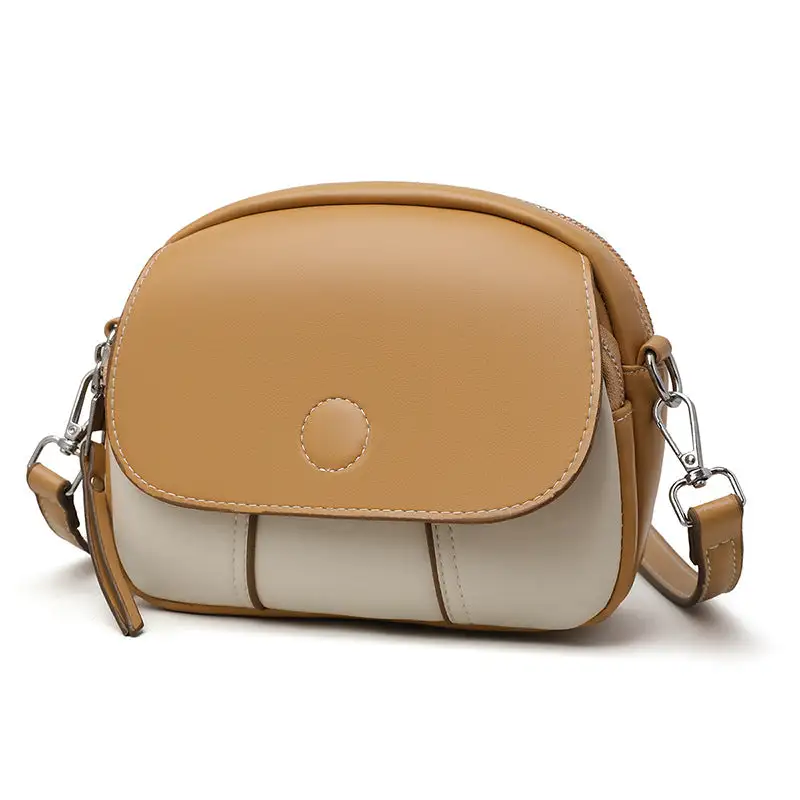 Structured Compact Round Crossbody Bag