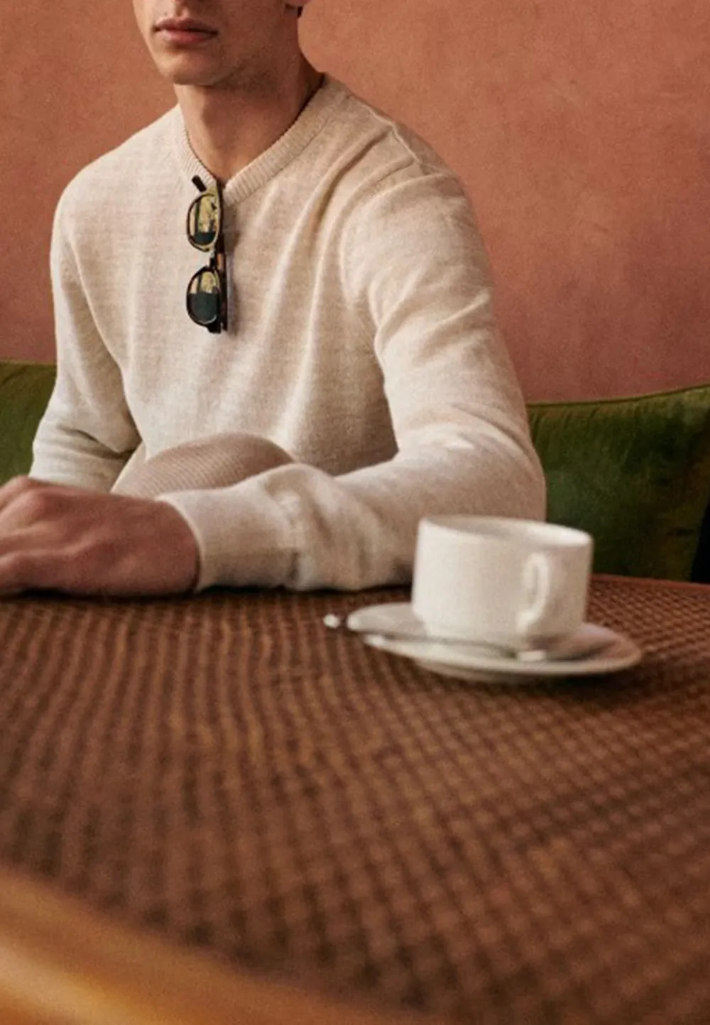 Cream Lightweight Relaxed Fit Knit Sweater