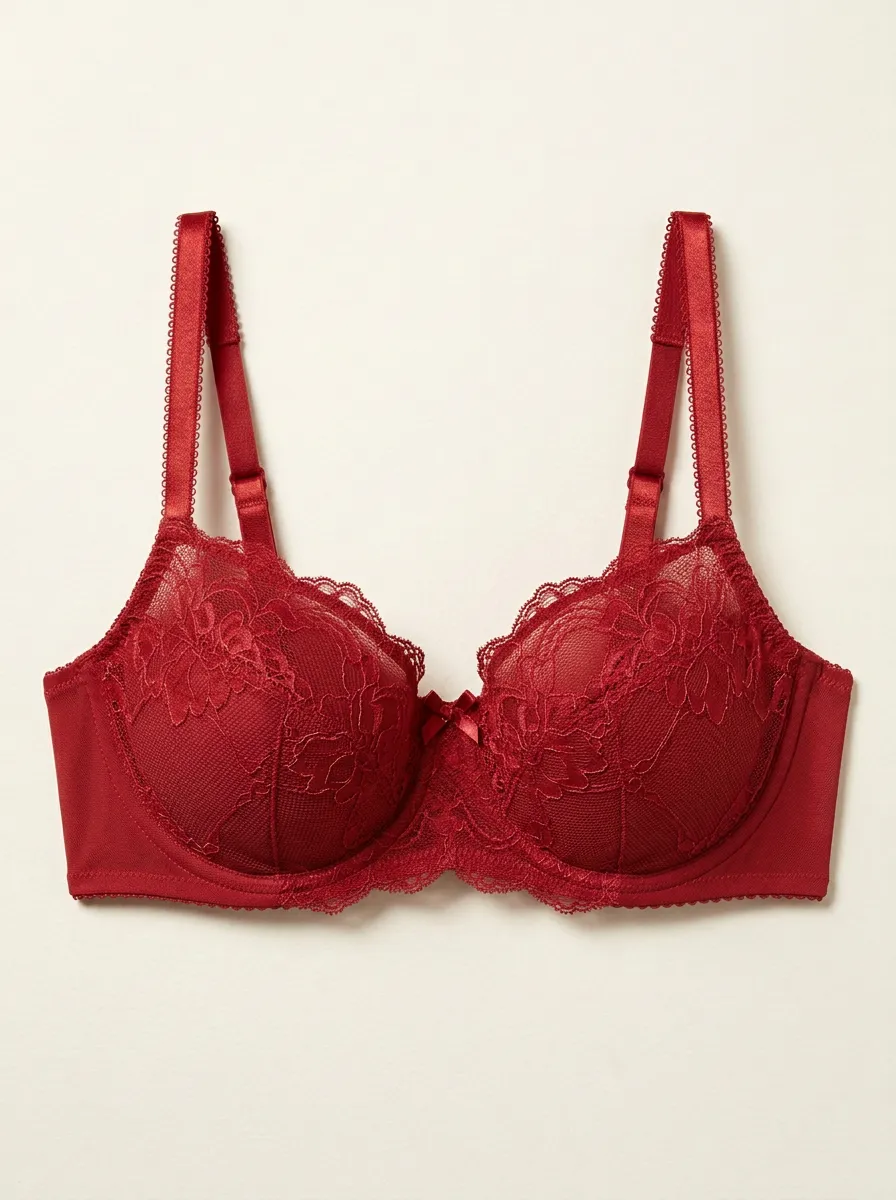 Essential Floral Lace Lace Look Women's Bra