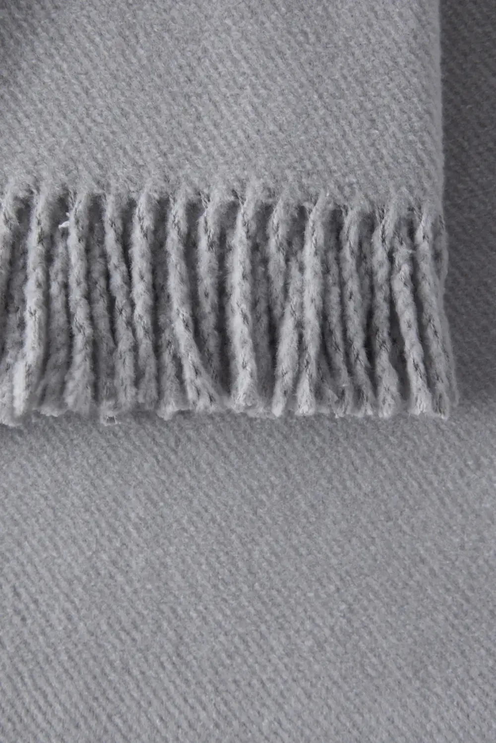 Solid Cotton Blend Throw