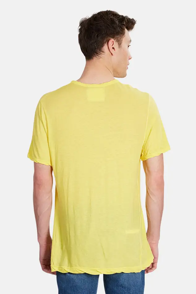 V-Neck Cotton Pocket T-Shirt
