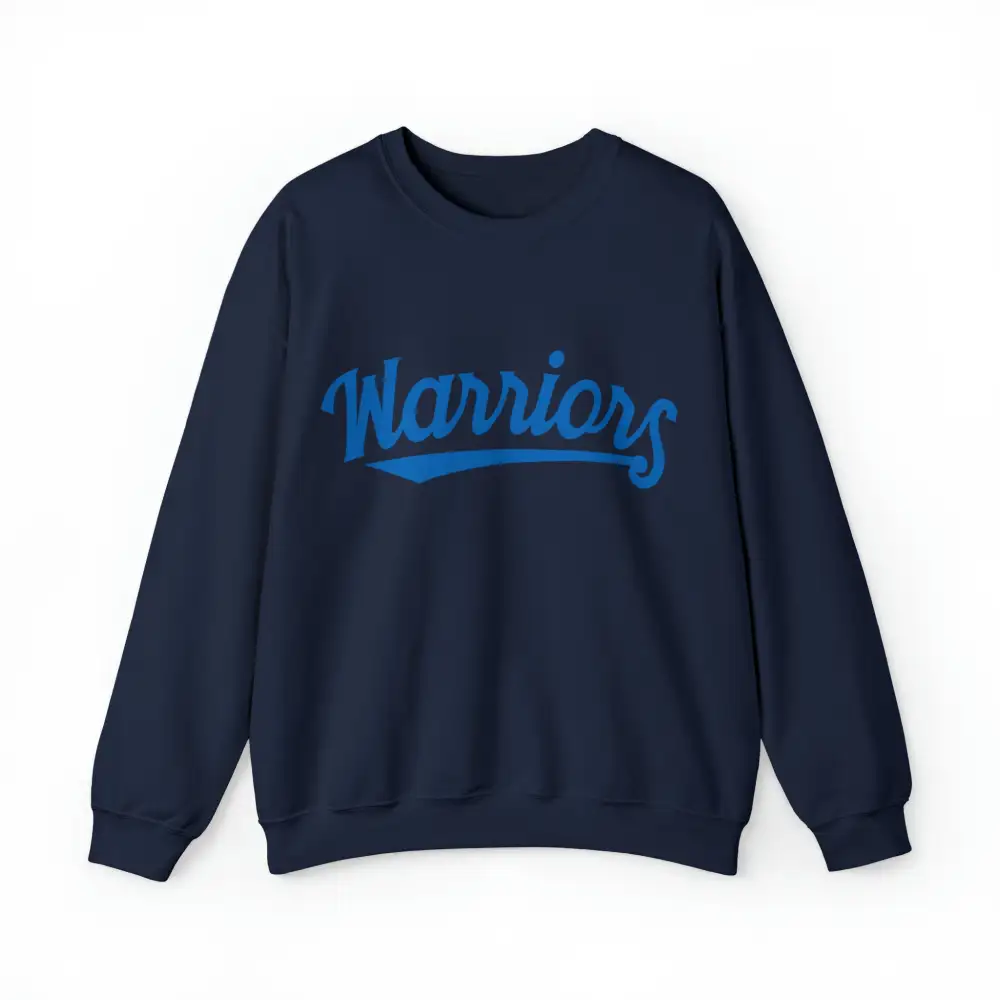 Everyday Script Blue Accent Gold Accent Team Graphic Crewneck Sweatshirt