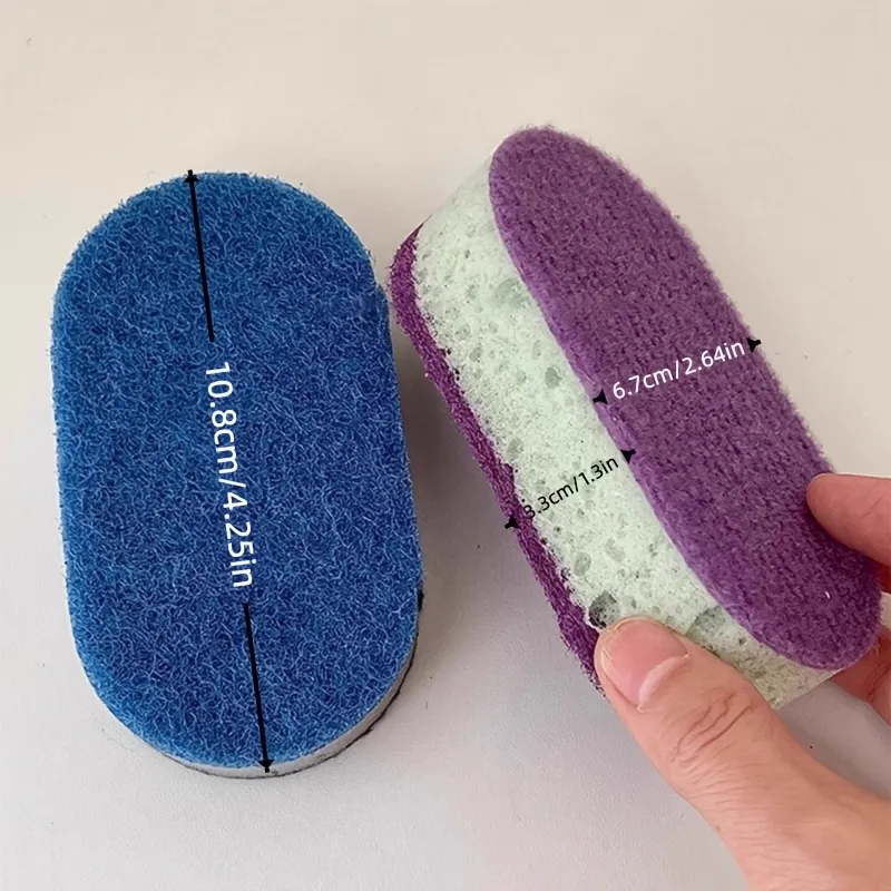3 Pcs Heavy Duty Kitchen Scrub Sponges