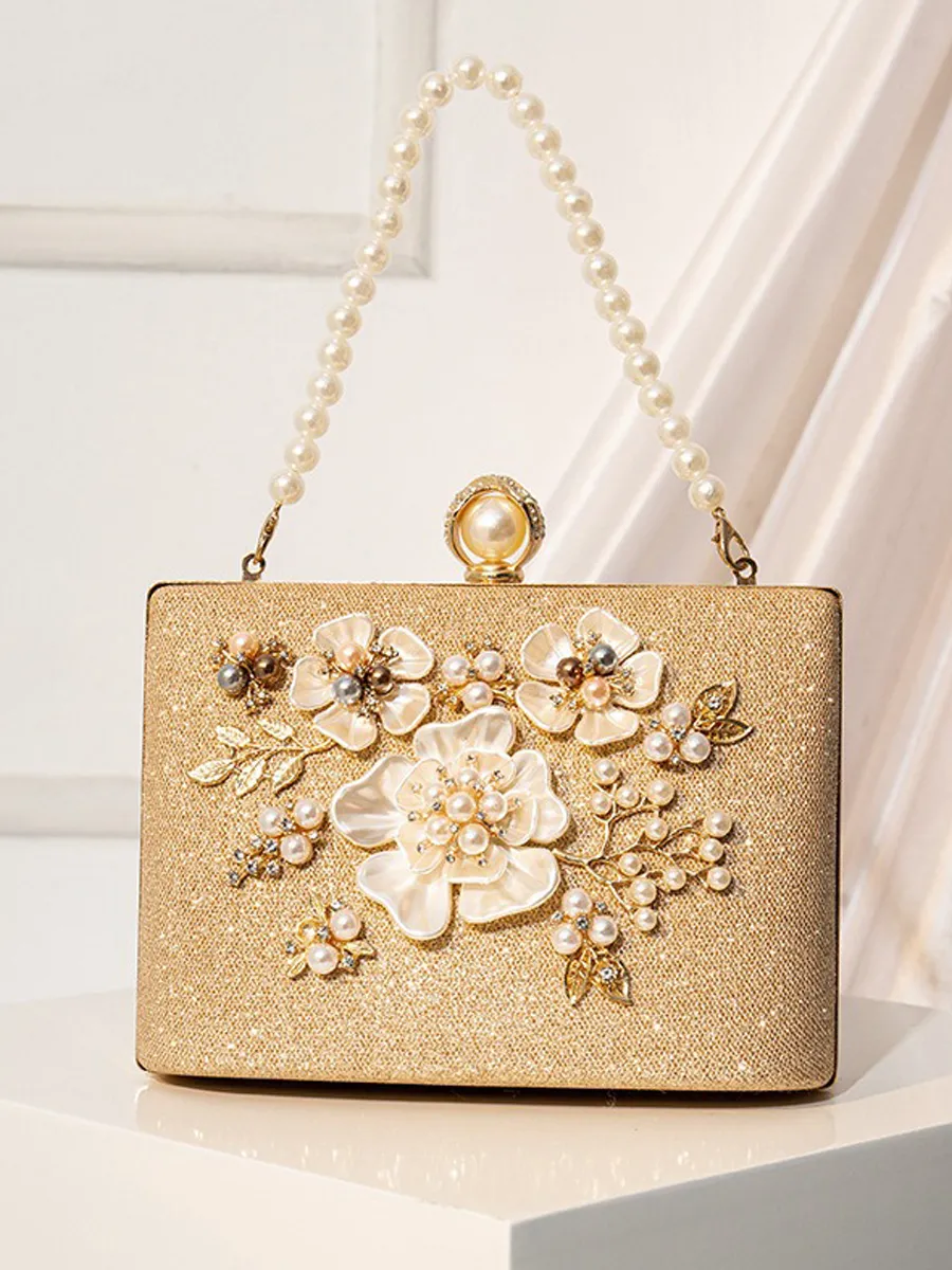 Eloise Pearl Flower Handbag