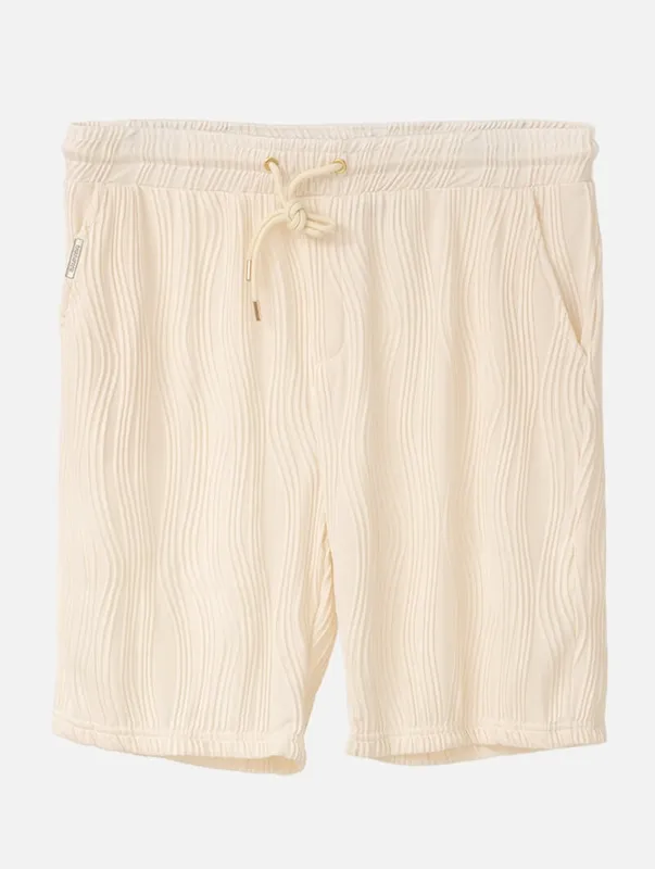 Beige Relaxed Fit Shorts