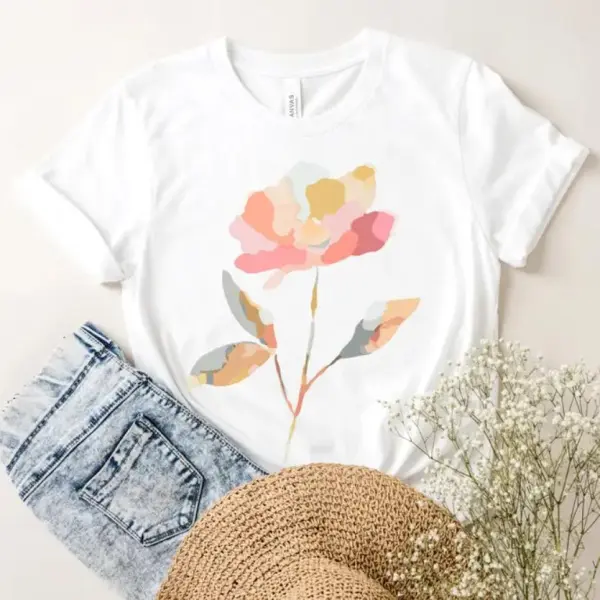 Floral Flower Graphic T-Shirt
